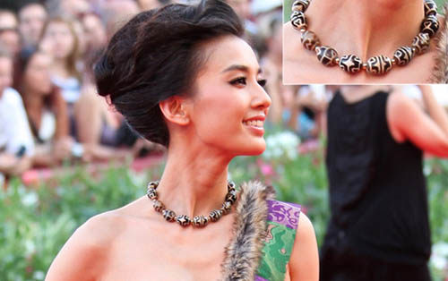 Eva Huang Shengyi dzi bead necklace